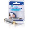 Adattatore jack HQ  HQS-SAC005 da jack femmina 6,3 mm a maschio stereo 3,5 mm dorato